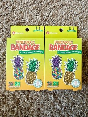Pineapple Bandage Pack - Yellow & Multicolor